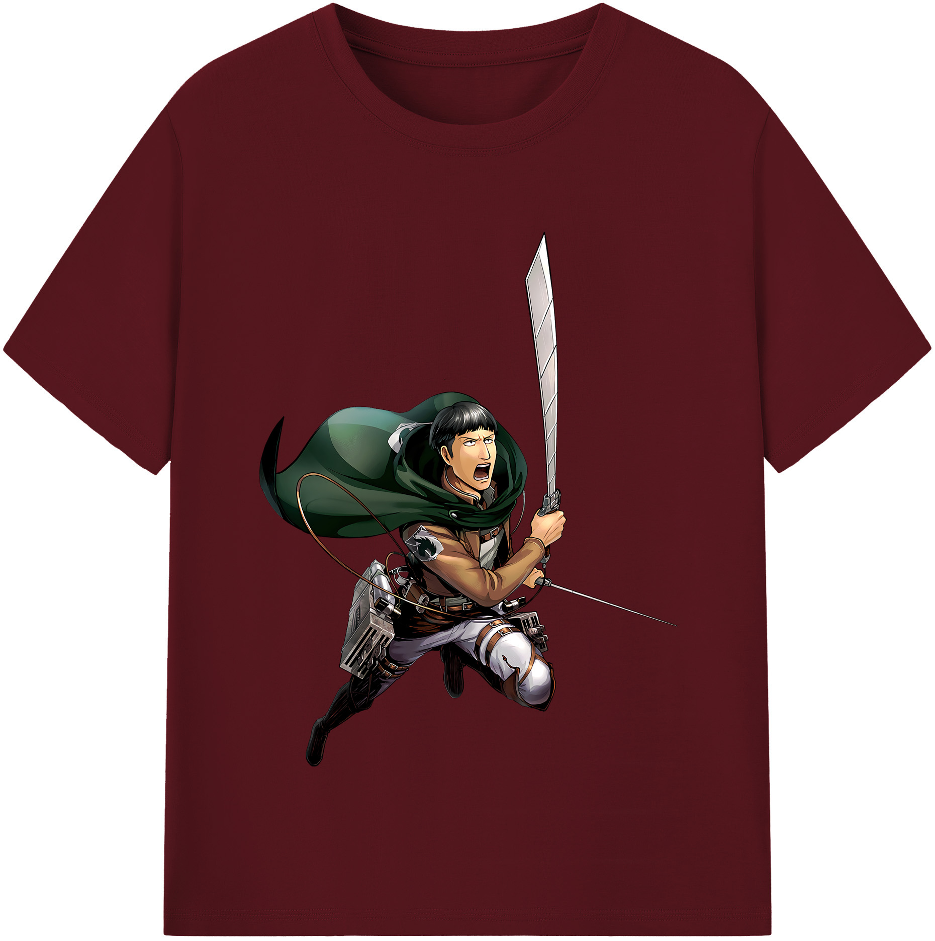 （画像用） 進撃の巨人 Attack on Titan 綿100％半袖Tシャツ（フロントプリント）